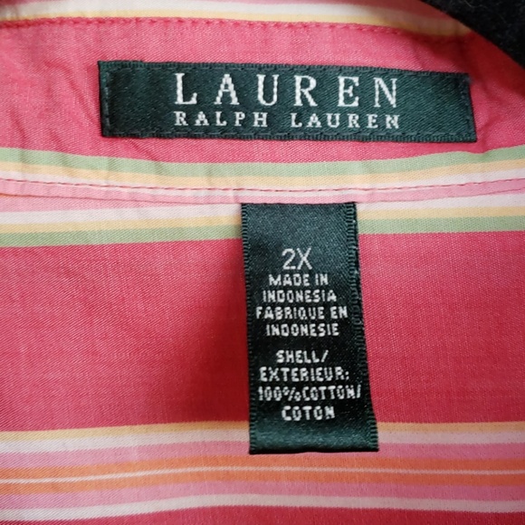 Lauren Ralph Lauren Buttom Down Shirt 3X - Picture 5 of 8